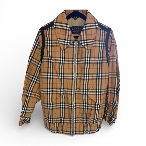 Burberry Other - Burberry Tan Plaid Bomber Jacket